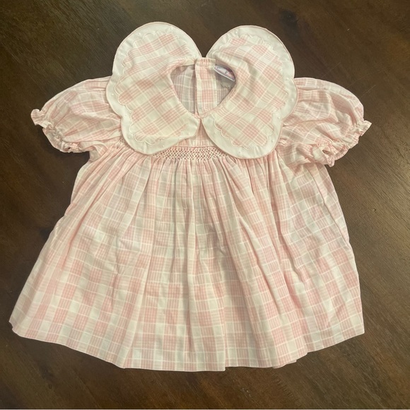 Vintage Petit Ami 18 months pink and white two piece dress set - Picture 4 of 7